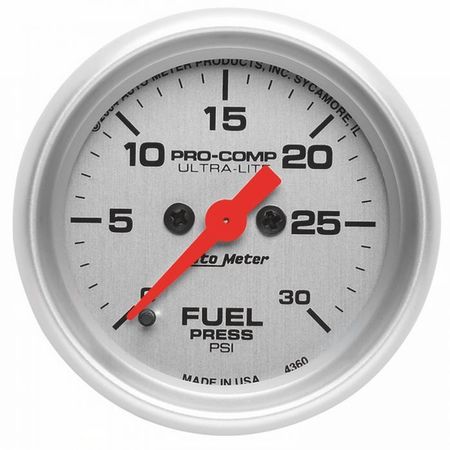 AUTO METER 2IN FUEL PRESS, 0-30 PSI, FSE 4360